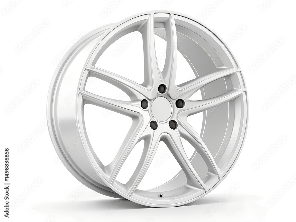 Obraz premium Sleek Modern Wheel Design for Smooth Mobility on white background