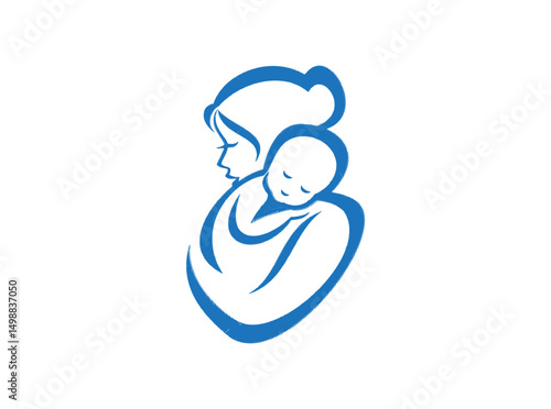 Heartwarming Mother with Child SVG Design, Perfect for Mother’s Day Crafts, Shirts, Cards, DIY Gifts, Cricut, Silhouette, Download