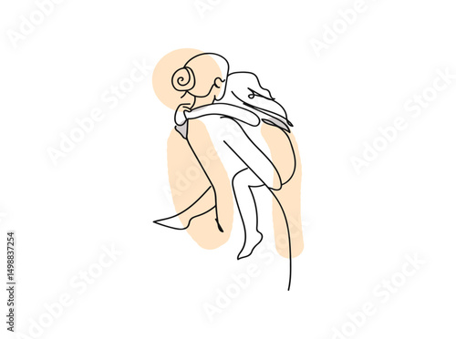 Heartwarming Mother with Child SVG Design, Perfect for Mother’s Day Crafts, Shirts, Cards, DIY Gifts, Cricut, Silhouette, Download