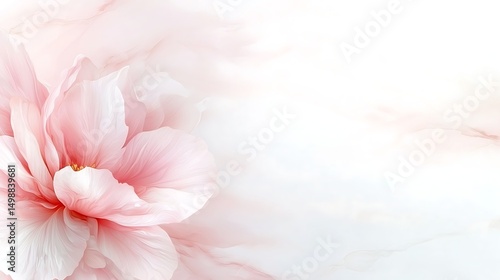 Soft pink floral abstract background with delicate petals