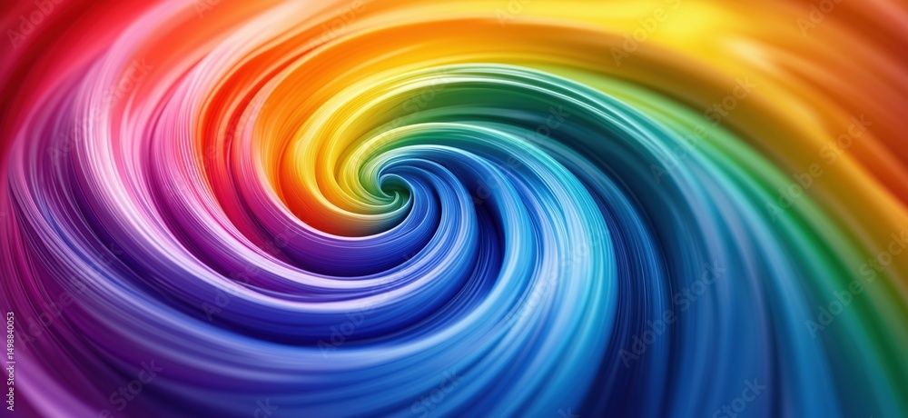 Obraz premium Colorful swirling rainbow abstract background with vibrant hues and smooth gradients
