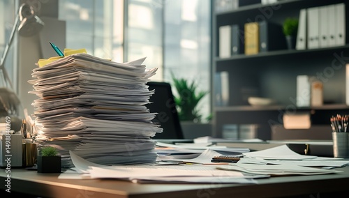 A mountain of crumpled papers