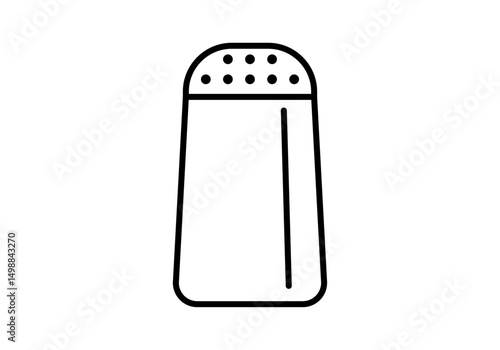 Icono negro de salero en fondo blanco