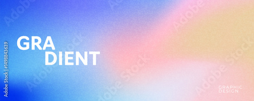 Minimalist cover design template with summer sea beach dynamic fluid gradient. Creative banner, poster concept in modern minimal style for corporate identity, branding, social media advertising, promo