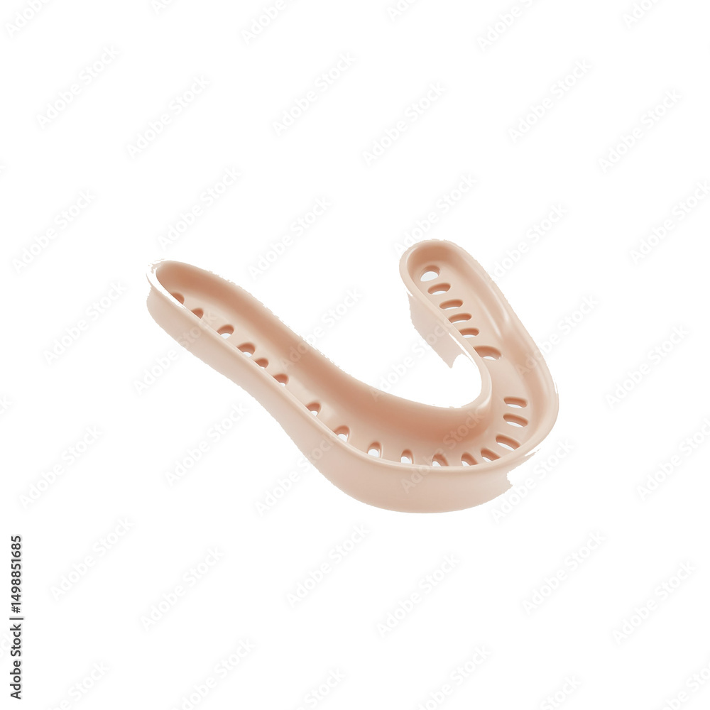 Individual dental tray for teeth whitening or fluoride treatment Individual dental tray for teeth whitening or fluoride treatment
