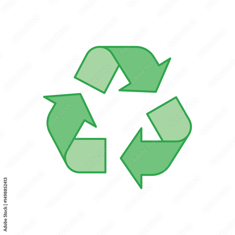 Obraz premium Recycling Symbol Vector icon