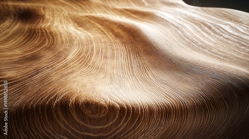 Abstract walnut wood texture with bright directional light for natural background design