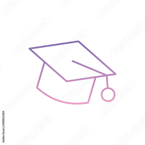 Education Icon vector stock illustration