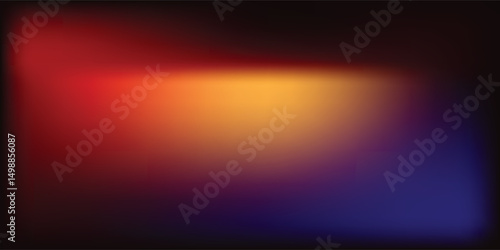 Gradient image combining red and blueand yellow hues, depicting abstract artistic concepts and color transition.