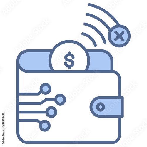 Offline Payment Blue Icon