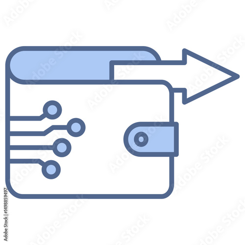 Instant Transfer Blue Icon