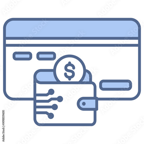 Prepaid Card Blue Icon