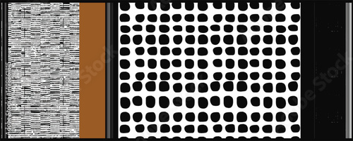 Silk scarf design.Colorful abstract pattern on geometric line stripe watercolor illustration design