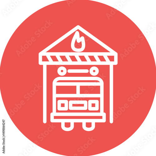 Fire Station Icon