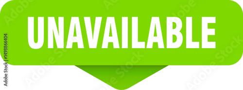 unavailable sticker. unavailable sign on transparent background