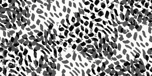 trendy vector hand drawn, creative watercolor exotic animal skin zebra snake leopard brush strokes tiger safari africa seamless pattern vector design for fashion,fabric and all prints