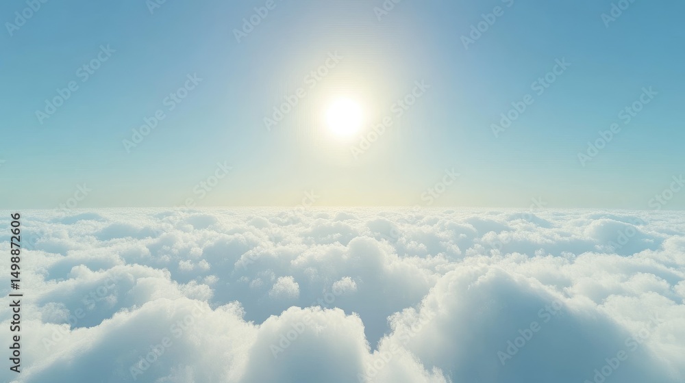 Fototapeta premium cloudscape decorated with sunlight