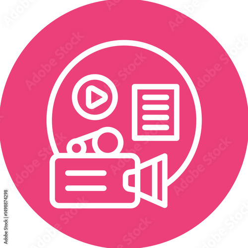 Fotografi Media Liaison Icon