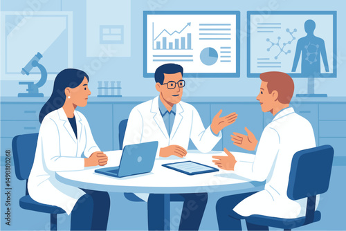 doctors are sitting at the table