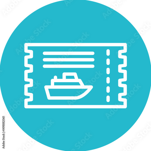 Cruise Ticket Icon