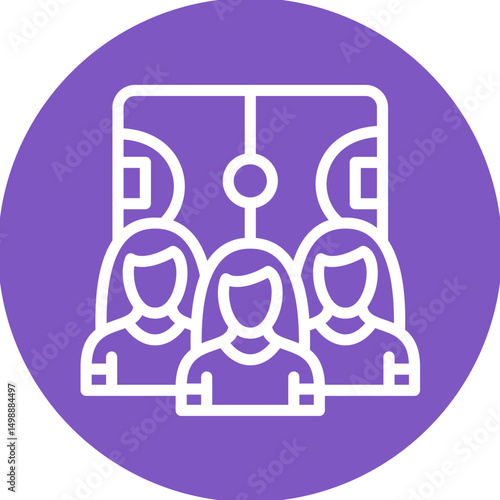 Field Hockey Female Team Icon