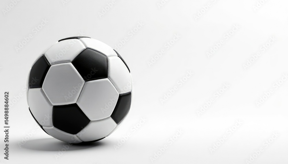 Fototapeta premium White background, perfectly centered football, sharp focus, american, isolated, studio