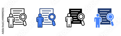 Audit icon sheet multiple style collection