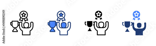 Success icon sheet multiple style collection