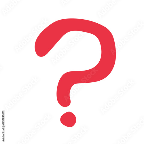 シンプルなクエスチョンマークのイラスト