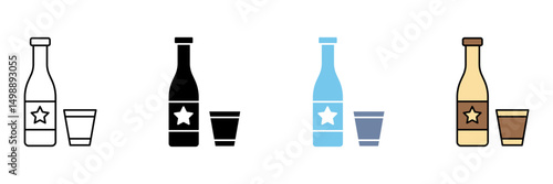 CHAMPAGNE concept line icon. Simple element illustration.