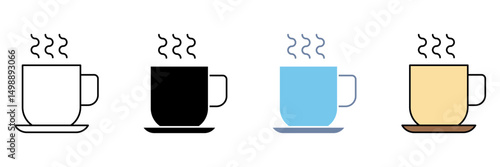 HOT CHOCOLATE concept line icon. Simple element illustration.