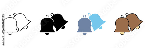 bell concept line icon. Simple element illustration.