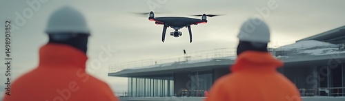 Drone survey at construction site (3)