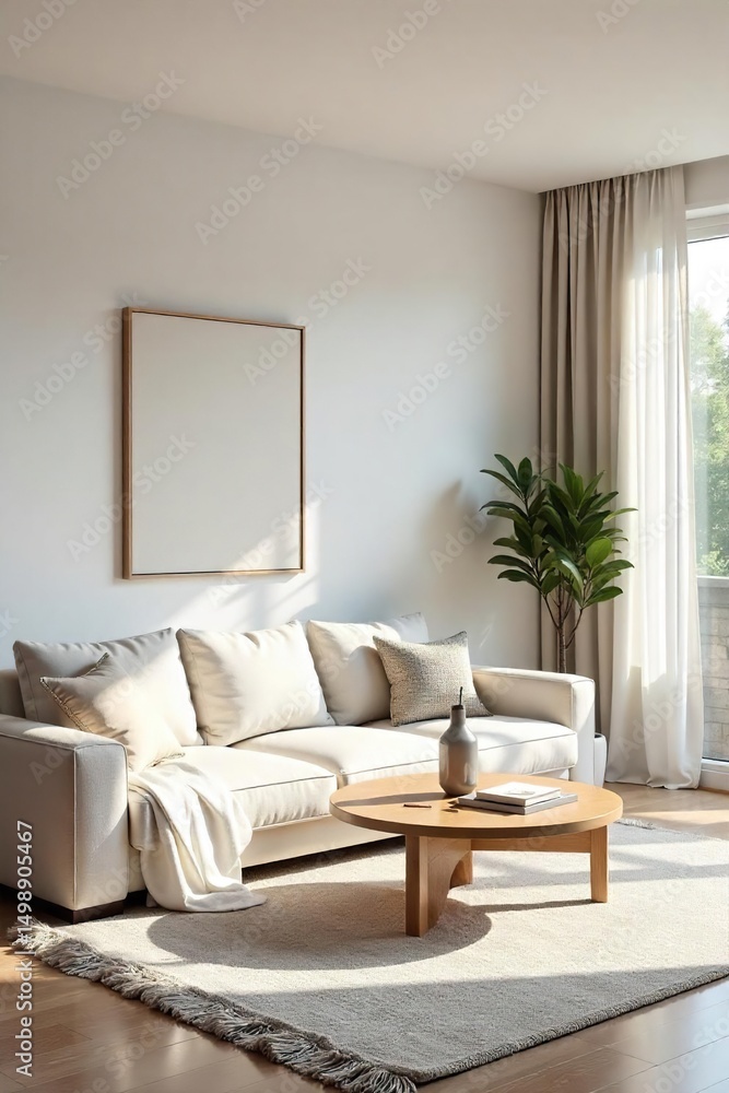 Serene minimalist living room featuring a neutral palette, clean lines, and natural light Simple furniture and decor create a calm and spacious atmosphere , simple, spacious Serene minimalist living room featuring a neutral palette, clean lines, and natural light Simple furniture and decor create a calm and spacious atmosphere , simple, spacious