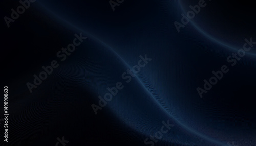 Wallpaper Mural Abstract blue background with flowing silk waves, a soft light texture, and a smooth, dark curve pattern illustration Torontodigital.ca