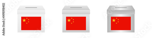 Election in China. Election Concept. Vector Illustration.