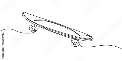 Disegno hoverboard continuous one line drawing, Gyroboard, gyroscooter one line art. Continuous line drawing of sport, transportation, speed, balance, electric, roller, hobby, mobile, teenager.