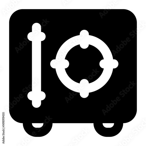 safe box  icon for illustration