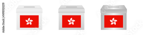 Election in Hong Kong. Election Concept. Vector Illustration.