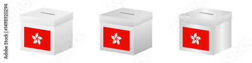Election in Hong Kong. Election Concept. Vector Illustration.