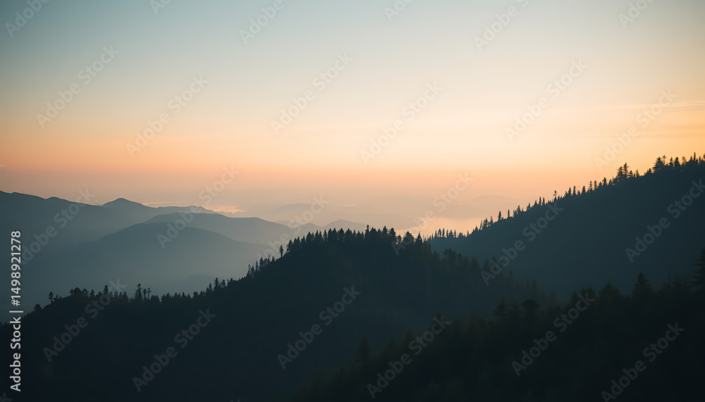 Fototapeta premium Sunrise in the mountains