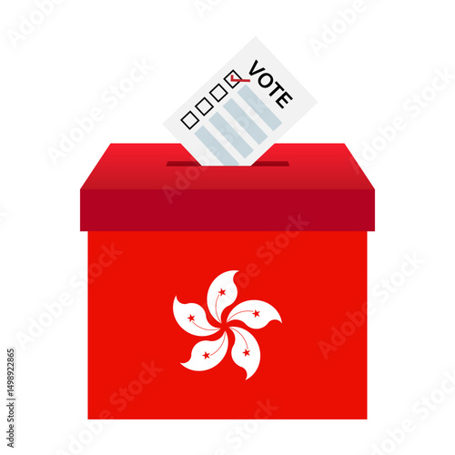 Election in Hong Kong. Election Concept. Vector Illustration.