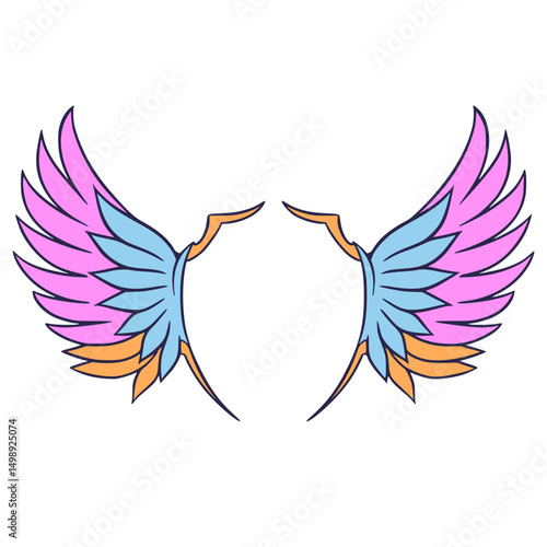 wings Illustration Decoration Element