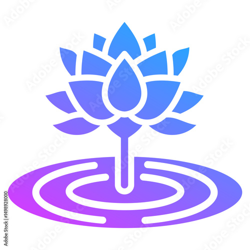 Blossoming Lotus Icon