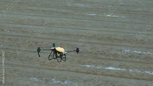 Drones apply pesticides with targeted precision in rice fields, reducing environmental impact, conserving resources, and supporting eco-friendly, efficient agricultural solutions.
