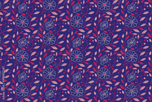 seamless sketch floral, line bloom art, cotton flower design, outline pattern motif, hand drawn textile, modern fabric layout, minimal repeat idea

