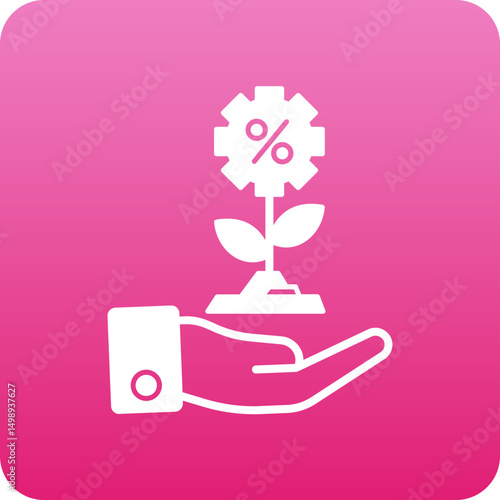 Dividend  Back Ground Icon Style 