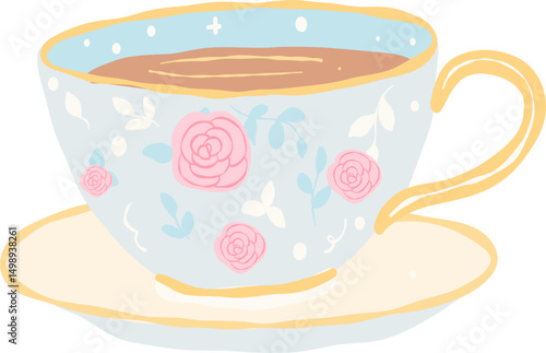 Rose Tea Cup