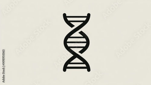 Simple dna double helix graphic