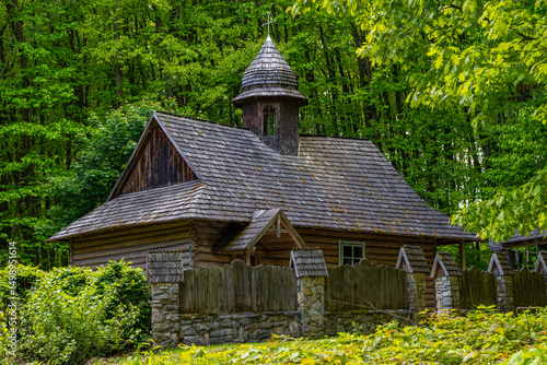 Old Wooden Church Hidden in the Forest